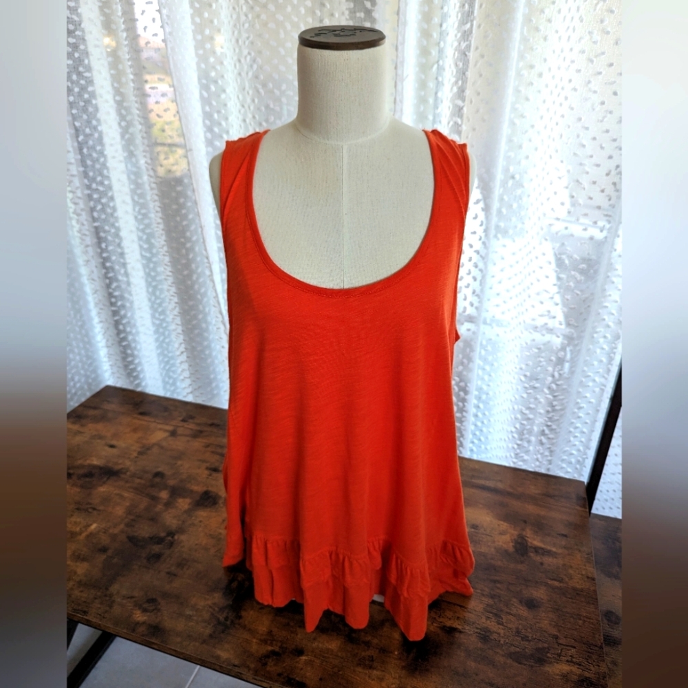 NWOT Melissa Paige Orange Tunic Tank Top